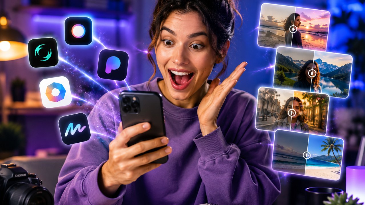 5 Aplicativos de IA para Editar Fotos Automaticamente no Celular