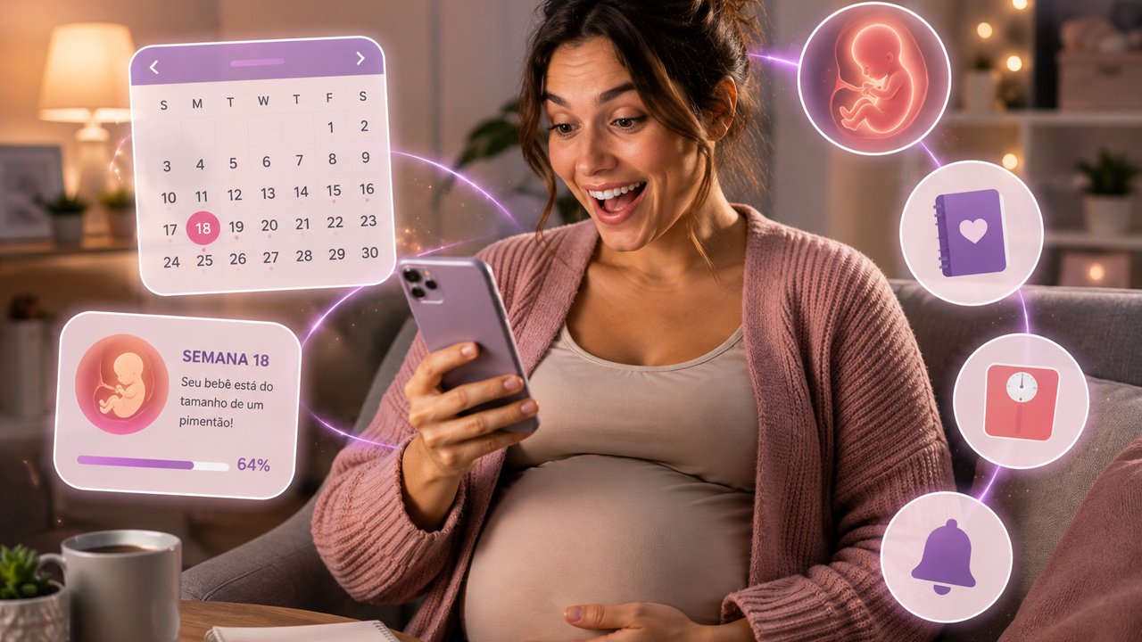 Calendário da Gravidez: 7 Aplicativos para Acompanhar Cada Semana